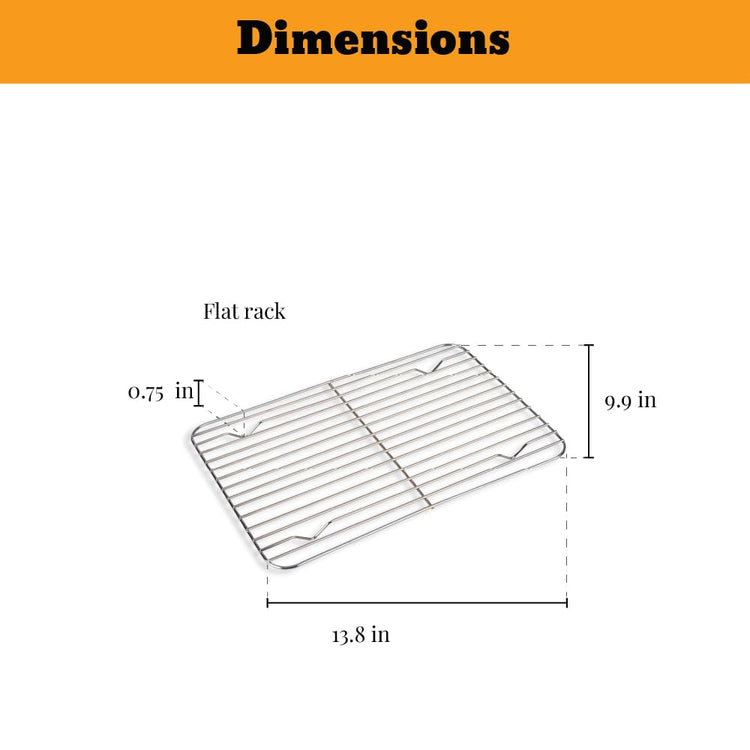 Open Roasting Pan with Flat Rack