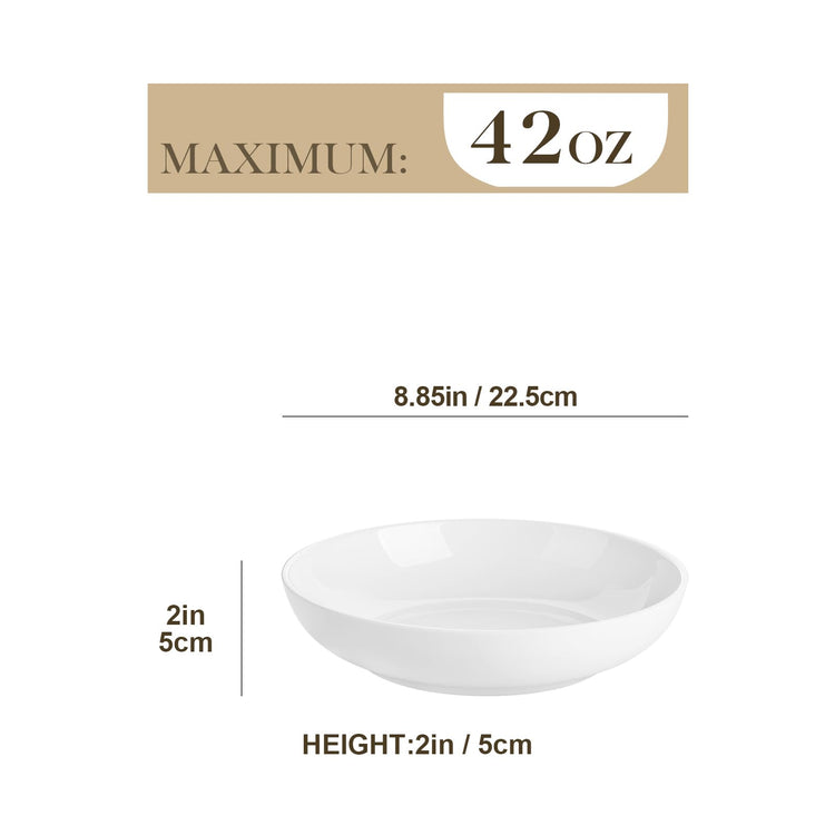 8.85" Large Pasta Bowls (6 Count)