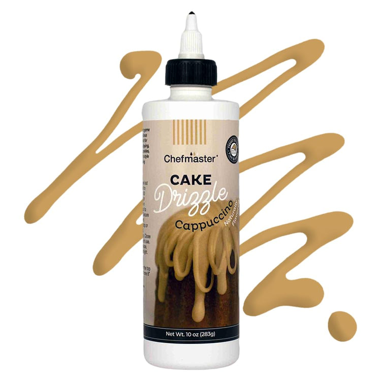 Cappuccino Flavored Cake Drizzle by Chefmaster (10 Ounce)