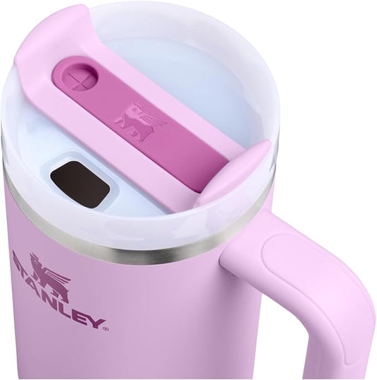 STANLEY Quencher H2.0 Tumbler with Handle and Straw 30 oz | Flowstate 3-Position Lid | Cup Holder Compatible for Travel | Insulated Stainless Steel Cup | BPA-Free | Soft Orchid