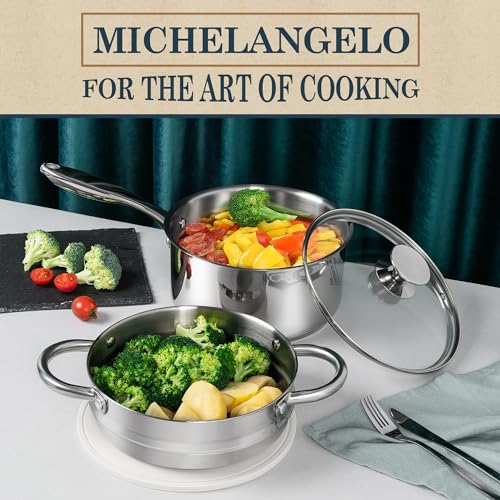3 Quart Saucepan with Lid & Steamer