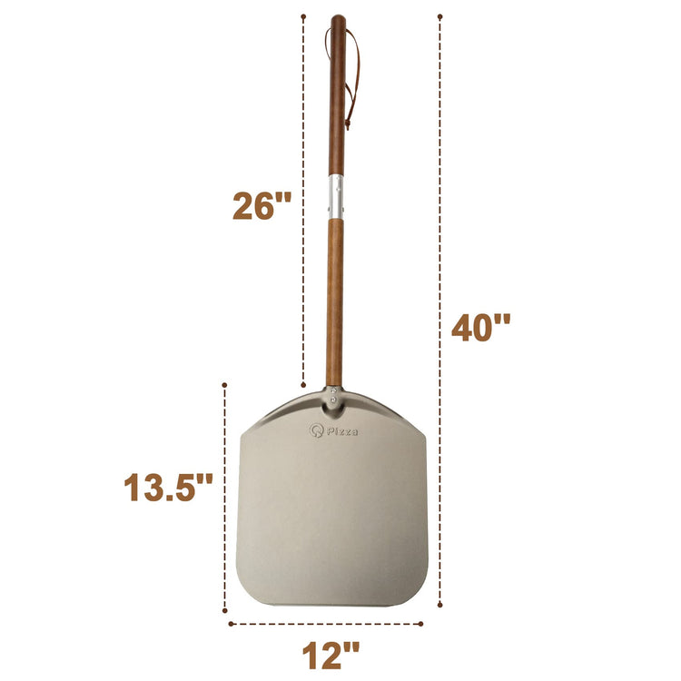 Aluminium 12" Pizza Peel with Long Handle