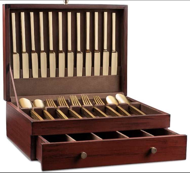 Silverware Storage Box with Drawer