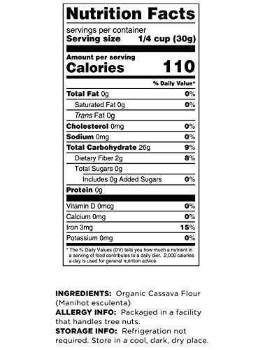 Terrasoul Superfoods Organic Cassava Flour, 2 Lbs - Tested Gluten-Free | Smooth Texture | Wheat Flour Substitute - Nestoria