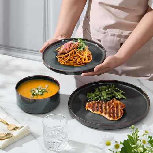 12 Piece Plates and Bowls Sets (4 Count)