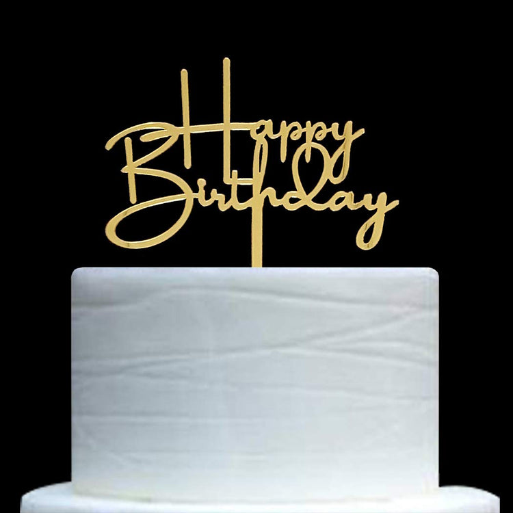 Happy Birthday Cake Topper for Birthday Party Decorations