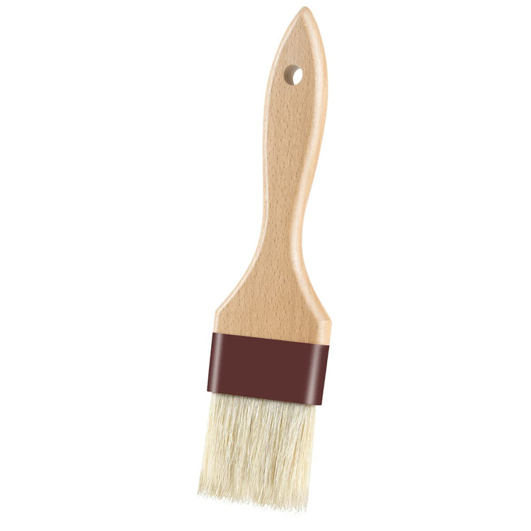 Pastry Brushes for Baking Basting Brush with Boar Bristles and Beech Hardwood Handles Culinary Oil Brush for Barbecue Butter Grill BBQ Sauce Baster Marinade Kitchen Food Cooking Brushes