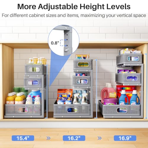 Under Sink Organizer (1-Pack / Gray)