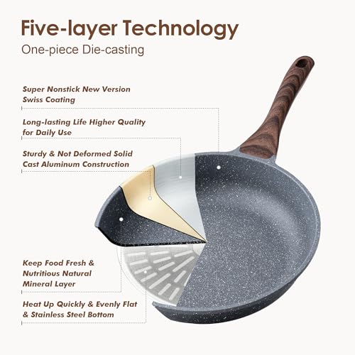 16Pcs Pots and Pans Set Non Stick