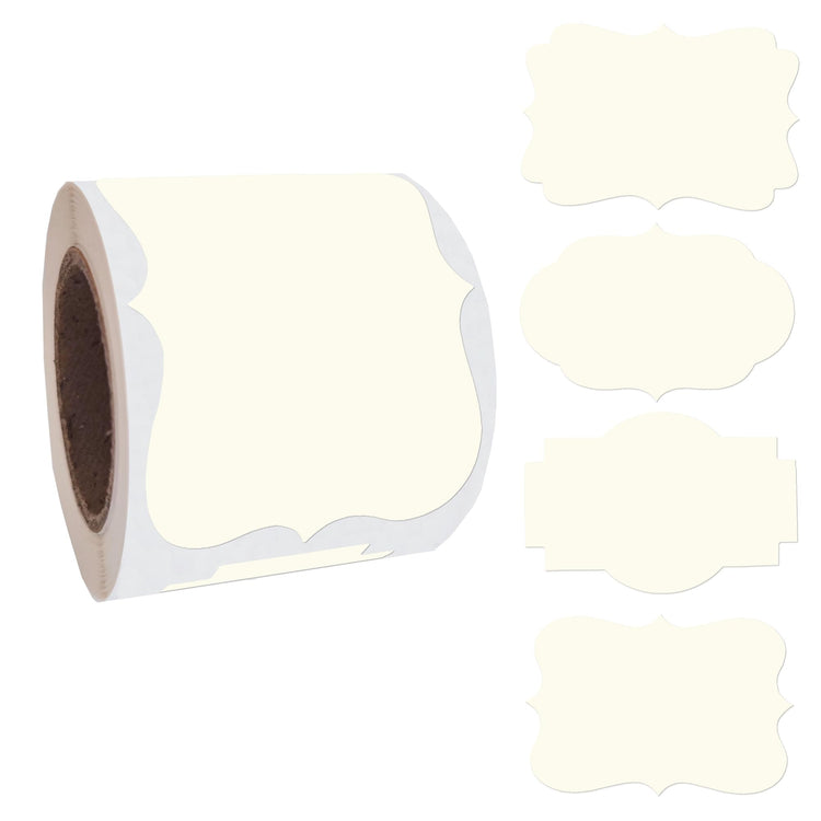 200PCS Fancy Shape Sticker Labels for Essential Oil (200 Count)