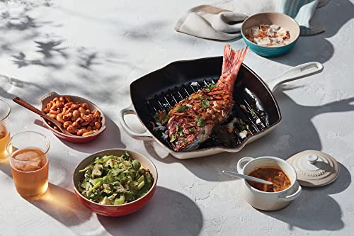 Enameled Cast Iron Square Skillet Grill