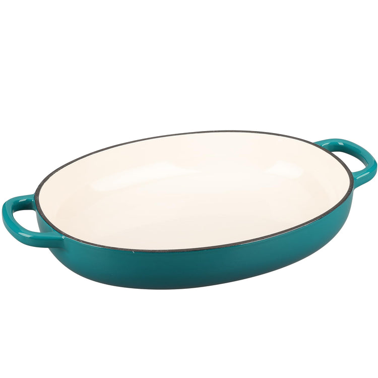 Enameled Oval Cast Iron Dutch Oven Pot with Lid