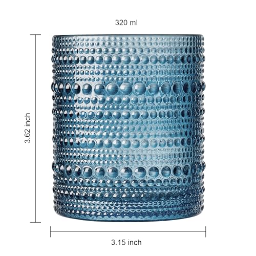 Beaded Tumbler Drinking Glasses Set