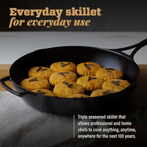 Blacklock 12 Inch Lightweight Cast Iron Skillet (12" (Pack of 1))