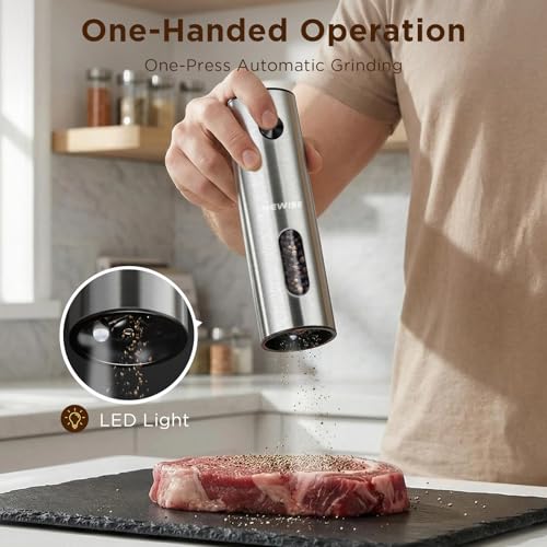 Electric Salt and Pepper Grinder Set