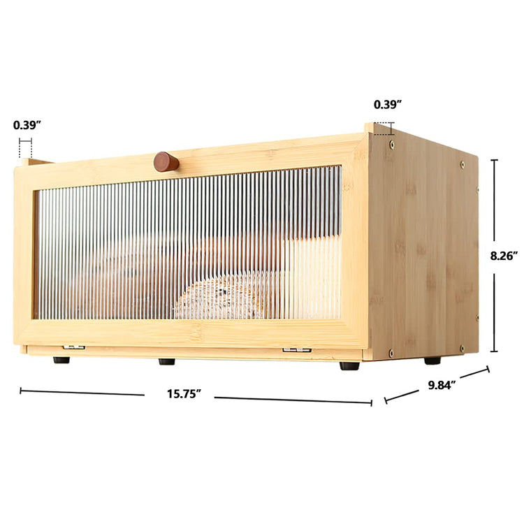 Bamboo Bread Box for Kitchen Counter