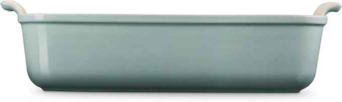 Le Creuset Stoneware Heritage Deep Rectangular Lasagna Dish, 6.75 qt., Sea Salt