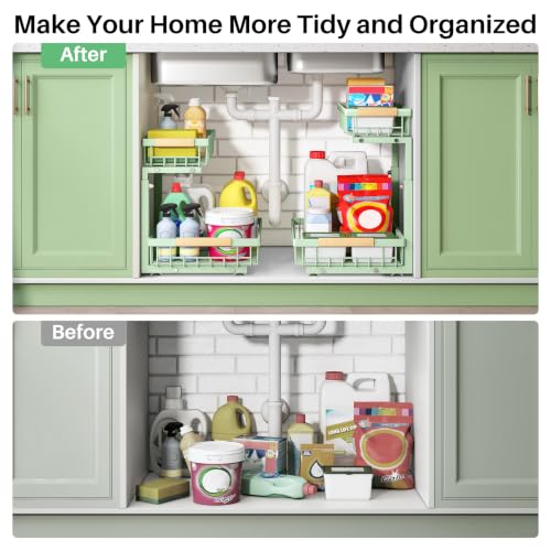 Under Sink Organizer (Green / 1 Pack)