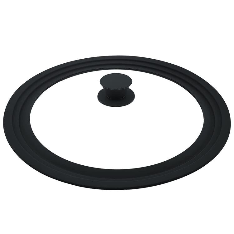 Tempered Glass Universal Cookware Lid Black 1 Pack