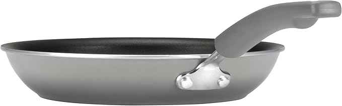 Rachael Ray Brights Nonstick Cookware Pots and Pans Set, 14 Piece, Sea Salt Gray