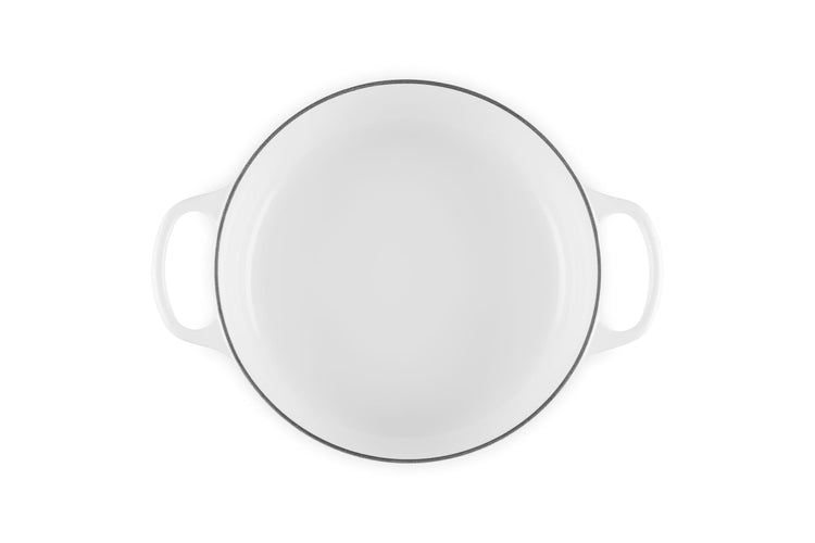 Enameled Cast Iron Round Wide Dutch Oven