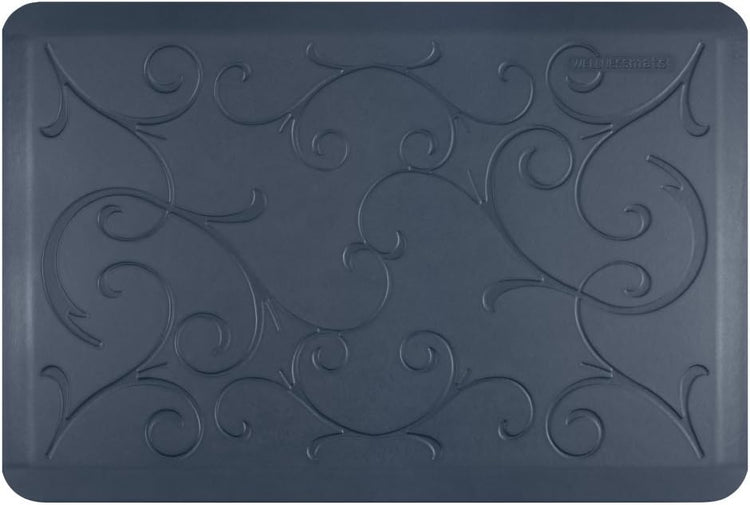 WellnessMats Bella Collection Anti-Fatigue Floor Mat, Polyurethane – Ergonomic Support Pad for Home, Kitchen, Garage, Office Standing Desk – Water Resistant - Made in USA