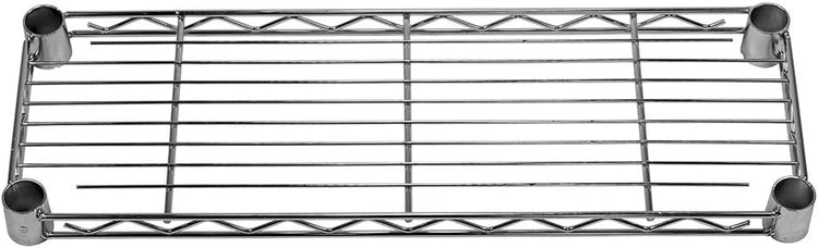 Shelving Inc. 8" d x 24" w Chrome Wire Shelving with 3 Tier Shelves, Weight Capacity 800lbs Per Shelf