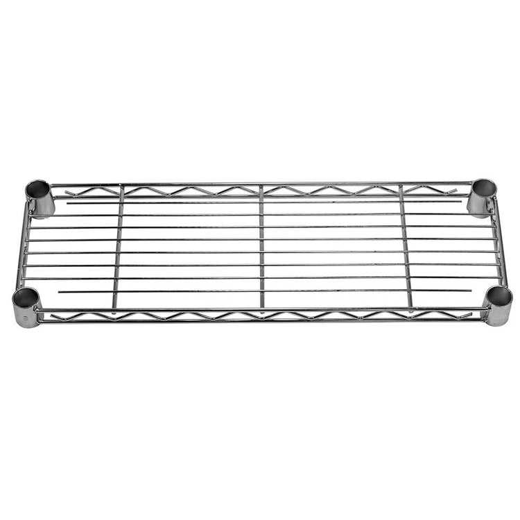 Shelving Inc. 8" d x 24" w Chrome Wire Shelving with 3 Tier Shelves (3 Count)