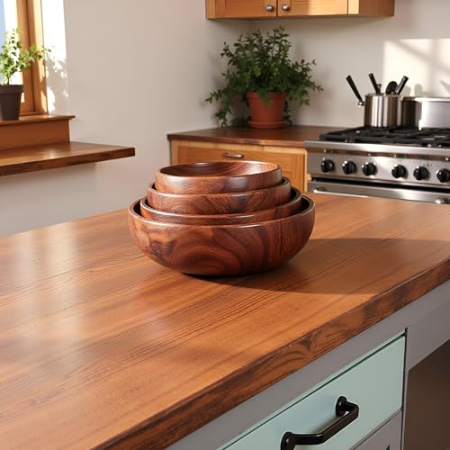 Wooden Salad Bowls Set
