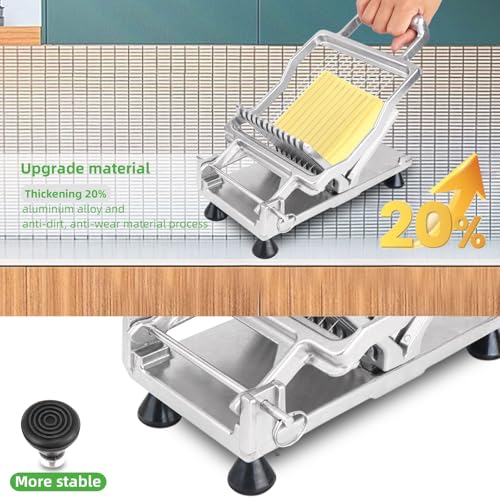 Commercial Cheese Slicer With Wire1 cm & 2 cm Cheese Cutter Butter Cutting Board Machine Aluminum Alloy Commercial Cheese Slicer with 316 Stainless Steel Wire Kitchen Cooking Baking Tool (0.39" & 0.78")
