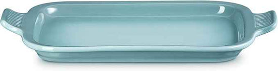 Le Creuset Stoneware Rectangular Dish with Platter Lid, 3 qt., Sea Salt