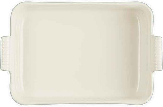Le Creuset Stoneware Heritage Deep Rectangular Lasagna Dish, 6.75 qt., Sea Salt