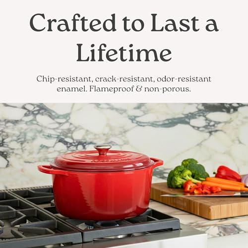 Signature Enameled Cast Iron Oval Dutch Oven