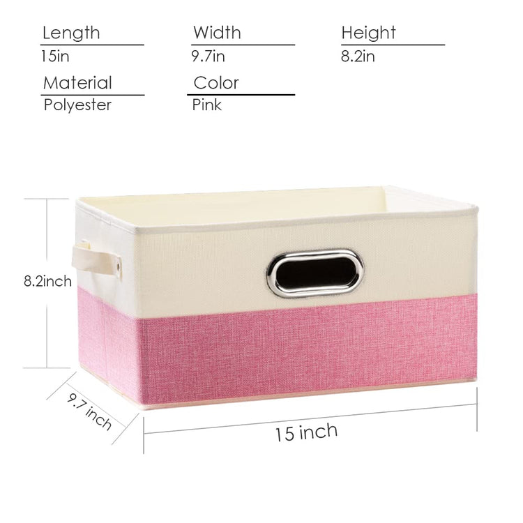 Large Collapsible Storage Baskets for Closet [3 (3 Count)