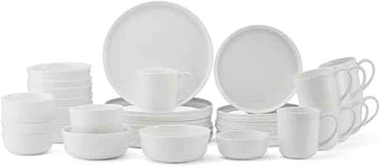 Mikasa Samantha Bone China Lightweight Chip Resistant 40 Piece Dinnerware Set, Service for 8