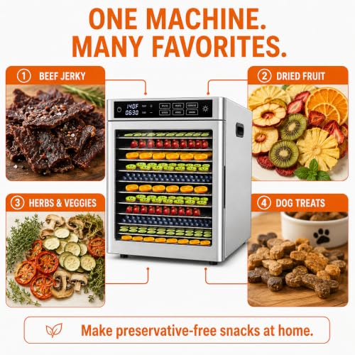 12 Tray Commercial Food Dehydrator