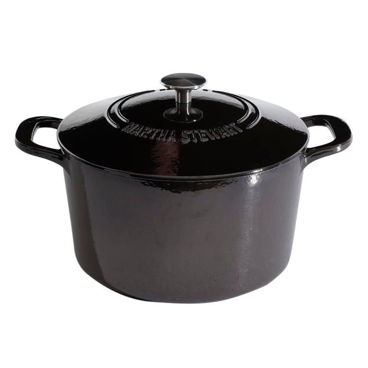 Gatwick 7 Quart Enamel Cast Iron Dutch Oven Pot with Lid