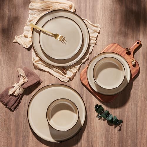 24 Piece Plates and Bowls Set