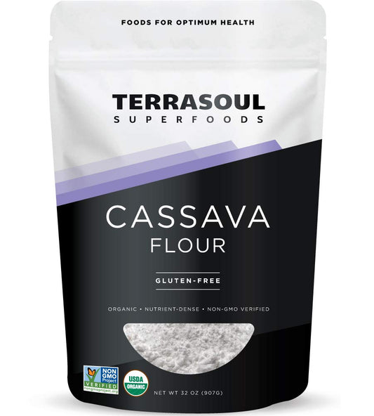 Terrasoul Superfoods Organic Cassava Flour, 2 Lbs - Tested Gluten-Free | Smooth Texture | Wheat Flour Substitute - Nestoria