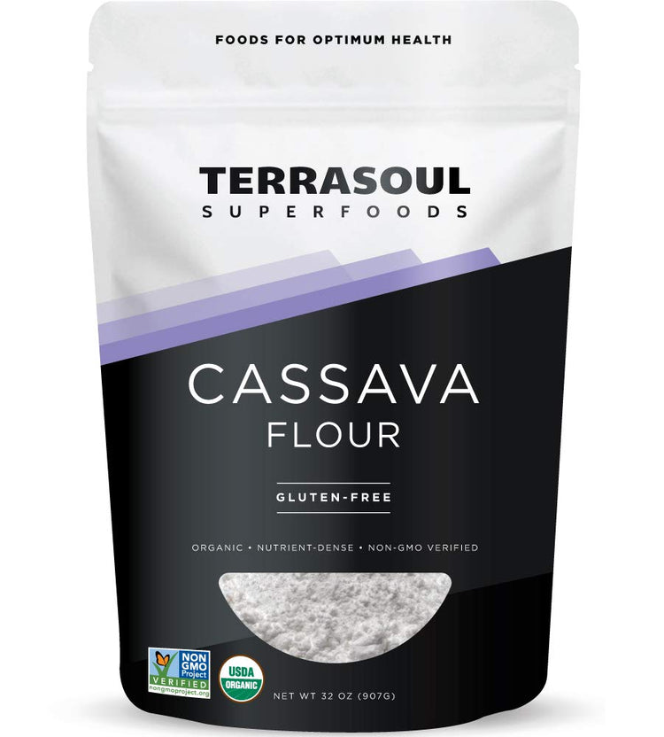 Terrasoul Superfoods Organic Cassava Flour, 2 Lbs - Tested Gluten-Free | Smooth Texture | Wheat Flour Substitute - Nestoria