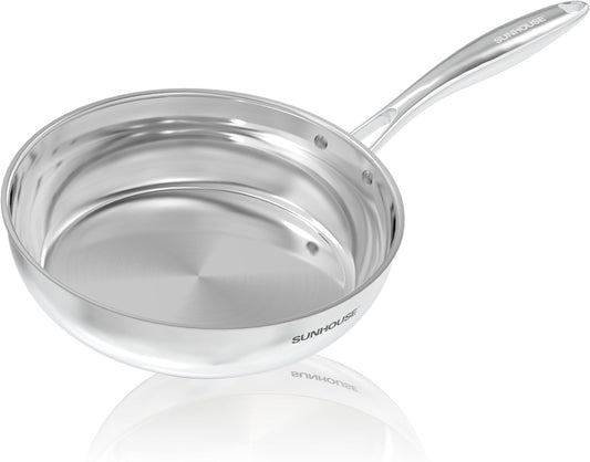 10 Inch Stainless Steel Frying Pan Skillet