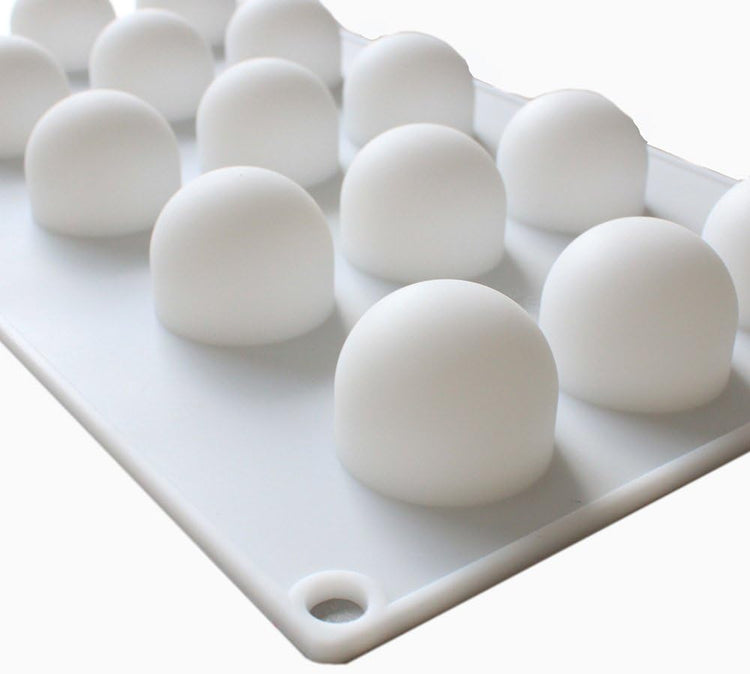 X-Haibei 3D Ice Ball Eyeball Chocolate Bath Bomb Round Soap Candy 1inch Maker Mold Silicone