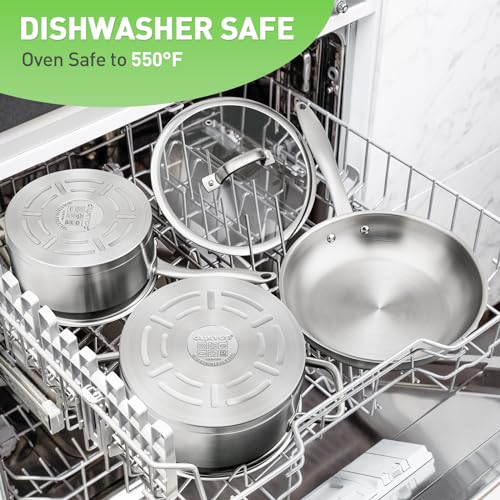 Stainless Steel Pots and Pans Set (17 Count)