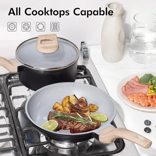 21pcs Ceramic Cookware Set