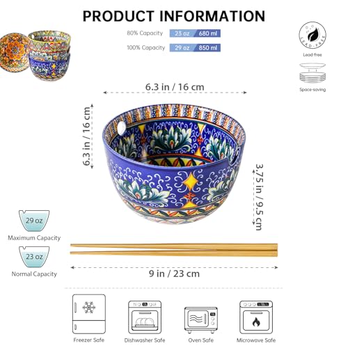 Ceramic Ramen Bowl Set