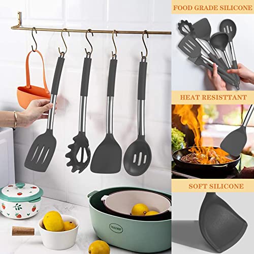 Silicone Cooking Utensil Set (Gray)