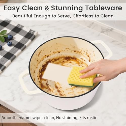 5 Piece Enameled Cast Iron Skillet Set