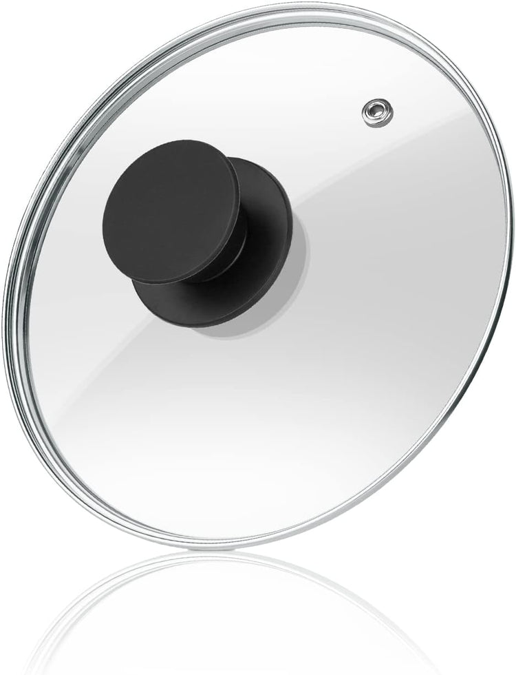 Wadaza Pan Lid 7 Inch - Tempered Glass Pot Lid - Oven Safe Replacement Glass Lid for Frying Pan Wok Pot Skillet