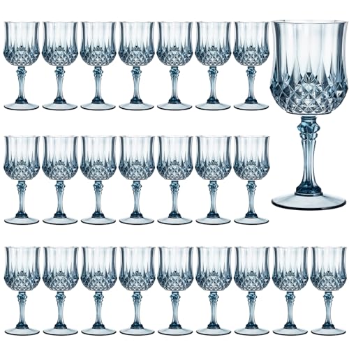 7OZ Plastic Wine Glasses (24 Count)
