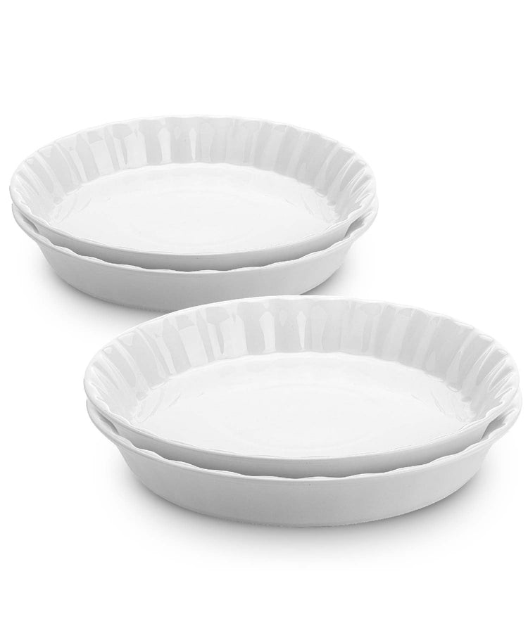 BTaT Ceramic Pie Pan for Baking (4 Count)